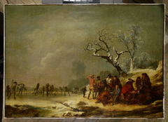 Winter Scene by Philip James de Loutherbourg