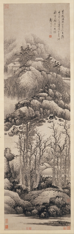 Wintry mountains by Gong Xian