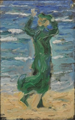 Woman in the Wind by the Sea by Franz Marc