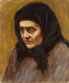 Woman with a Black Scarf by Akseli Gallen-Kallela