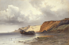 Wreck of a Sailing Ship on the Island Rügen by Friedrich Emil Neumann