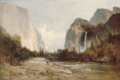 Yosemite, Bridal Veil Falls by Thomas Hill