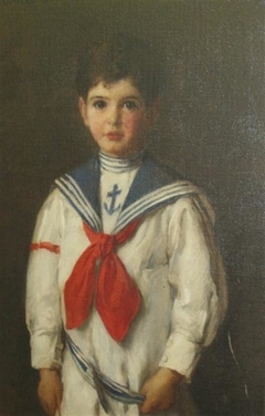 Young Boy in a Sailor's Costume by Louise Cox