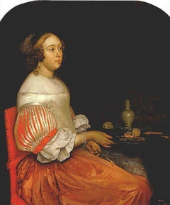 Young Lady at her Breakfast by Eglon van der Neer