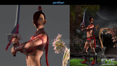 3D Eve Lady Warrior – 3d character development and Character Animation for Games by GameYan Studio4