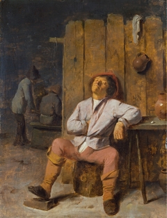 A Boor Asleep by Adriaen Brouwer