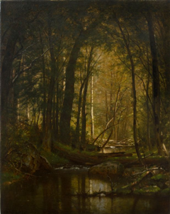 A Forest Stream by Worthington Whittredge