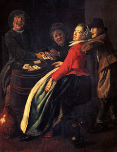 A Game Of Cards by Judith Leyster