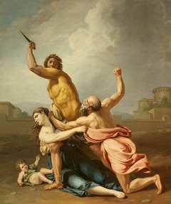 A Group from Rape of the Sabines (after Poussin) by Samuel Woodforde