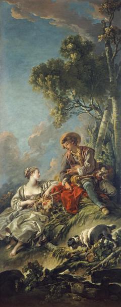 A Pastoral Scene ('L'Aimable Pastorale') by François Boucher