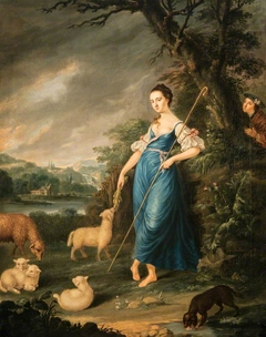 A Shepherdess Spied upon in a Landscape by George Chalmers