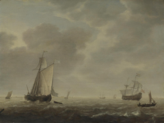 A View of an Estuary by Simon de Vlieger