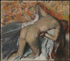 After the Bath, Woman Drying Herself by Edgar Degas