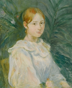 Alice Gamby en buste by Berthe Morisot