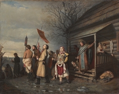 An Easter procession in a Russian village by Vasily Perov