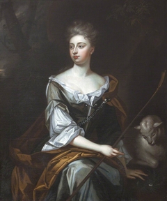 An Unknown Lady as Saint Agnes by circle of Sir Godfrey Kneller