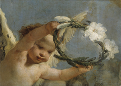 Angel with a Crown of Lilies by Giovanni Battista Tiepolo