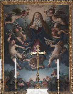 assunta della misericordia di prato by Alessandro Allori