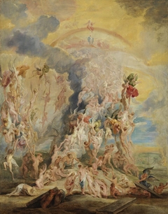 Auferstehung der Seligen mit Peter Paul Rubens (?) by Jan Boeckhorst