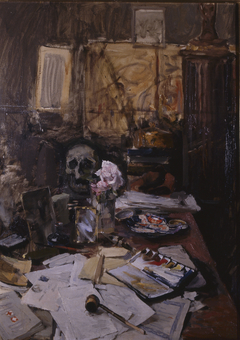 Axel Gallén´s work table in Paris by Akseli Gallen-Kallela