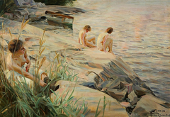 Bathing Girls (Outdoors) by Venny Soldan-Brofeldt