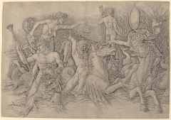 Battle of the Sea Gods (left half) by Andrea Mantegna