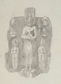 Beeldengroep van Candi Singasari, Oost-Java by Adrianus Johannes Bik