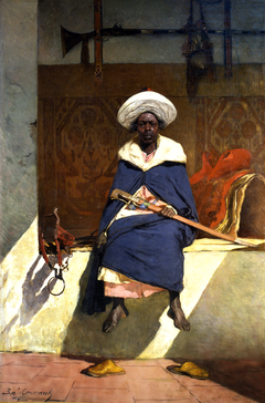 Benjamin-Constant - Le caïd marocain Tahamy by Jean-Joseph Benjamin-Constant