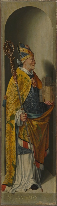 Beweinungsaltar, Flügelaußenseite: Hl. Kunibert by Barthel Bruyn the Elder