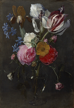 Bloemen in een vaas by Daniel Seghers