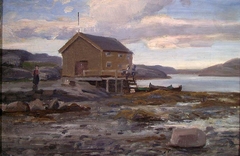 Boat House in Flatanger by Frederik Collett