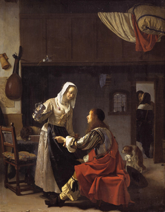 Brothel Scene by Frans van Mieris the Elder