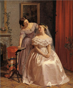 The Bride is Embellished by her girl friend (Bruden smykkes af sin veninde) by Henrik Olrik