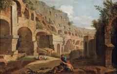 Capriccio - interior of the Colosseum, Rome by Pier Francesco Garoli