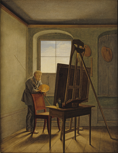 Caspar David Friedrich in his Studio by Georg Friedrich Kersting