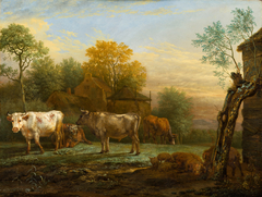 Cattle in a Meadow by Paulus Potter