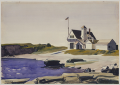 Coast Guard Station, Two Lights, Maine by Edward Hopper