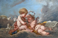 Composition aux putti by François Boucher