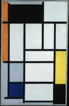 Composition with red, black, yellow, blue and grey by Piet Mondrian