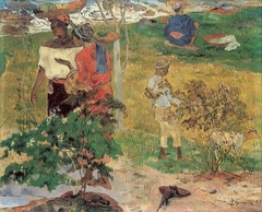 Conversation (Tropics), or Negresses Talking by Paul Gauguin