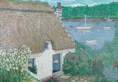 Cottage in Brittany by Tasso Pappas