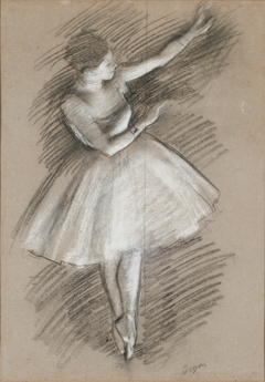 dancer in white by Edgar Degas