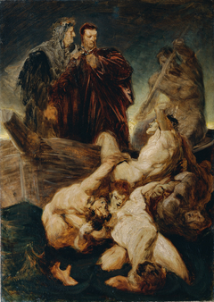 Dante und Vergil im Inferno by Hans Makart