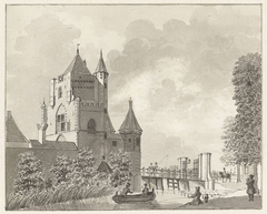 De Spaarnwouder Poort te Haarlem by Hendrik Spilman