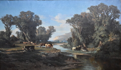 Délicieux paysage by Théophile Blanchard