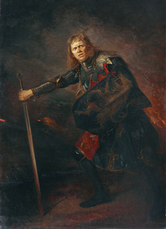 Der Schauspieler Alois Wohlmuth als Richard III. by Fritz von Uhde