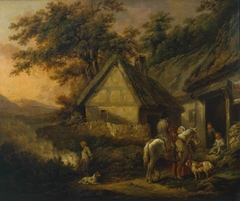 Door of a Village Inn by George Morland