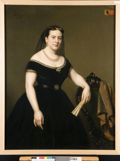 Eldina Aldegonde Gaymans (1835-1915). Echtgenote van Jonkheer Paulus Anne van Beresteyn by Johan Heinrich Neuman