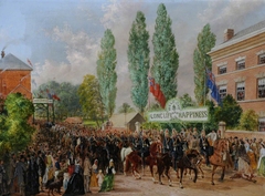 Entrance of the Procession into Melbourne on the 10th May 1876 by John Gelder