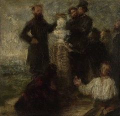 Esquisse pour l'Hommage à Delacroix by Henri Fantin-Latour